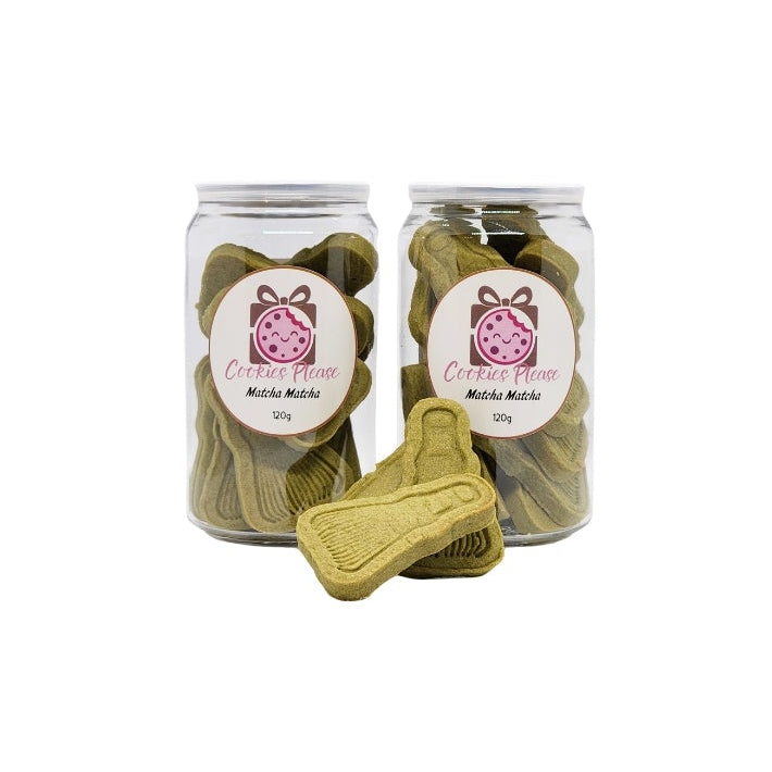 Matcha Matcha cookies by Cookies Please, handmade premium matcha butter cookies in jar, Melbourne Australia